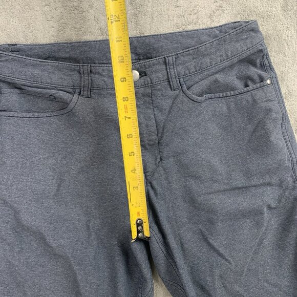 Lululemon ABC Pants Men 31x29” Slim Fit Trouser Tech Canvas Heathered Blue *FLAW - Picture 10 of 16